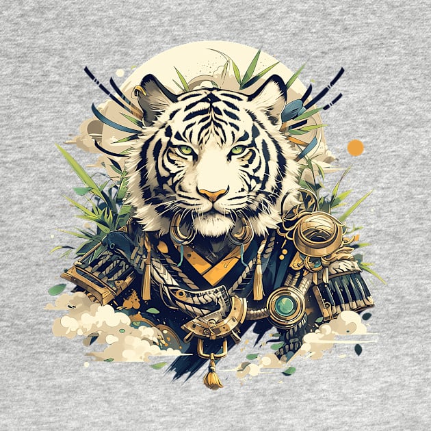 samurai white tiger by peterdoraki